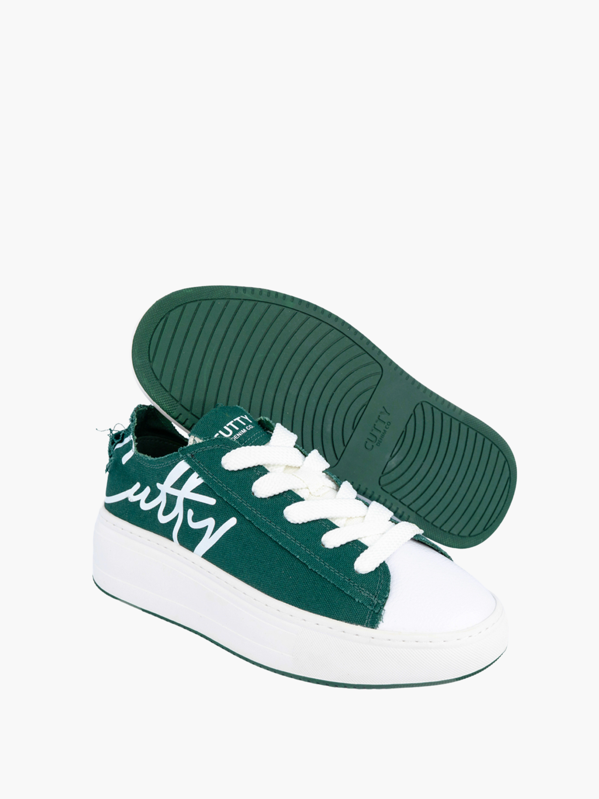Cutty Sneaker CS10 Logo Print Green