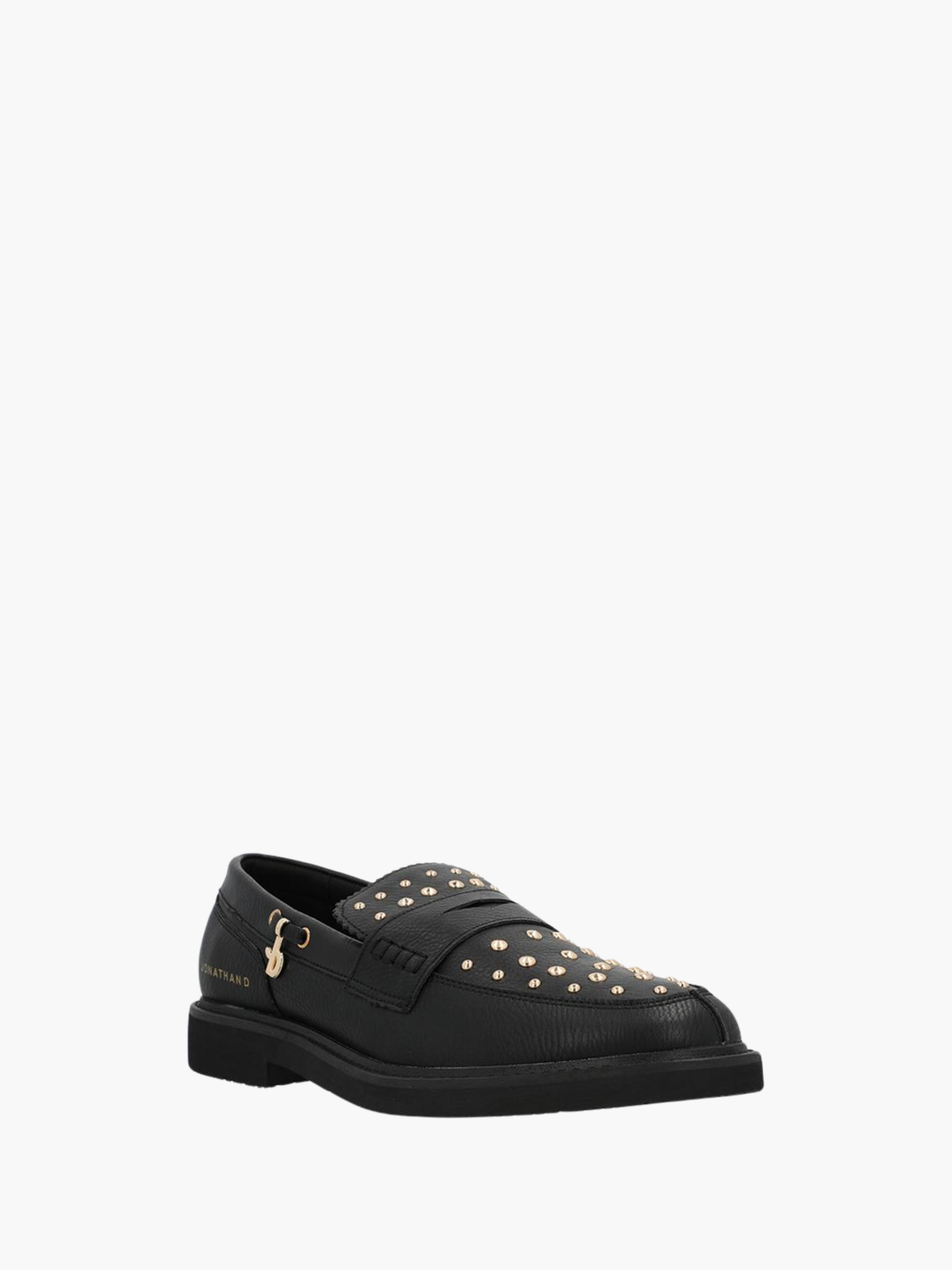 Jonathan D Loafer D15 Studded Leather Black