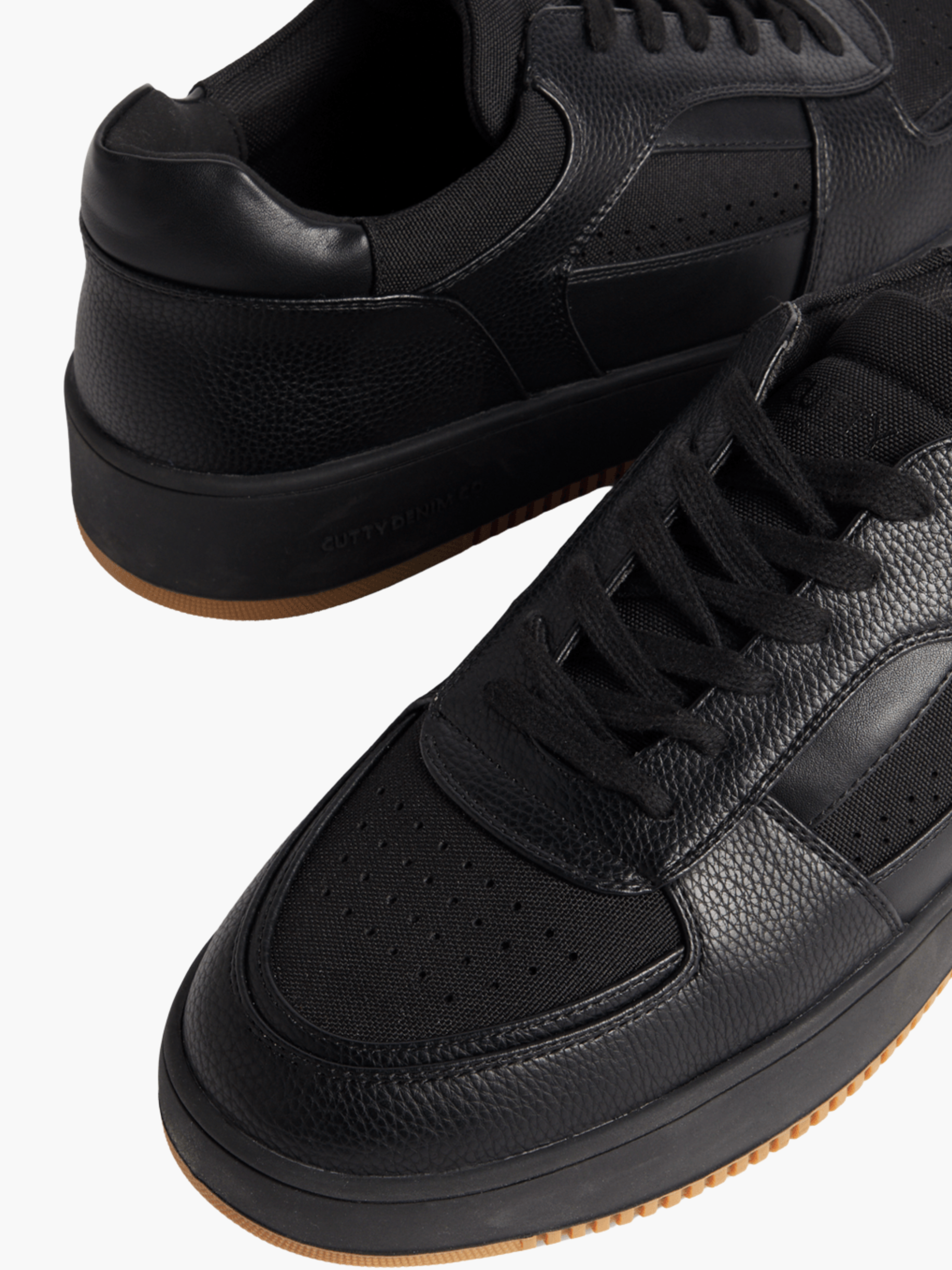 Cutty Sneakers Cs13 Leather Lace Up Black