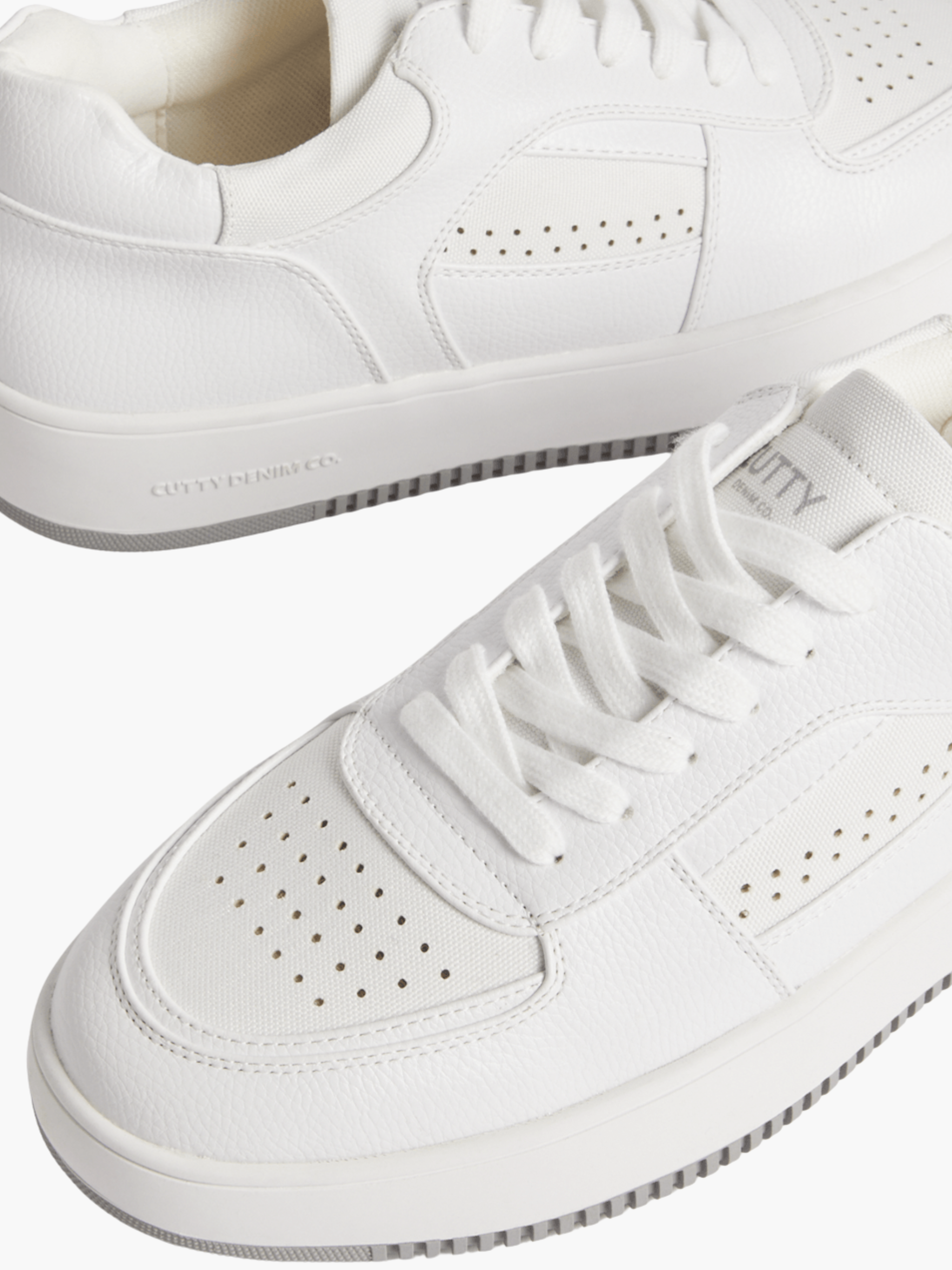 Cutty Sneakers Cs14 Leather Lace Up White
