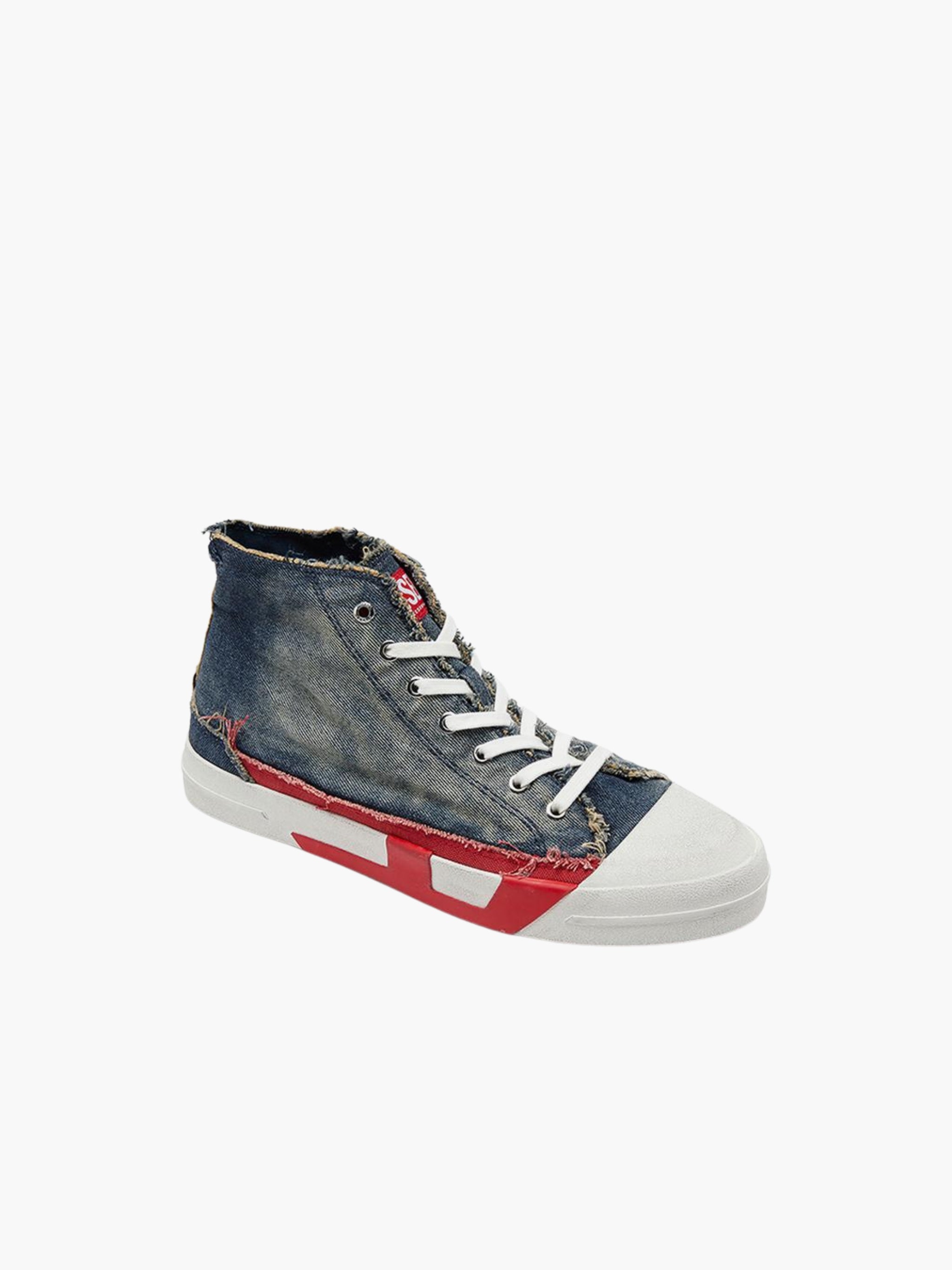 DIESEL SNEAKERS D384 M-D VERSE MID II DENIM WASH