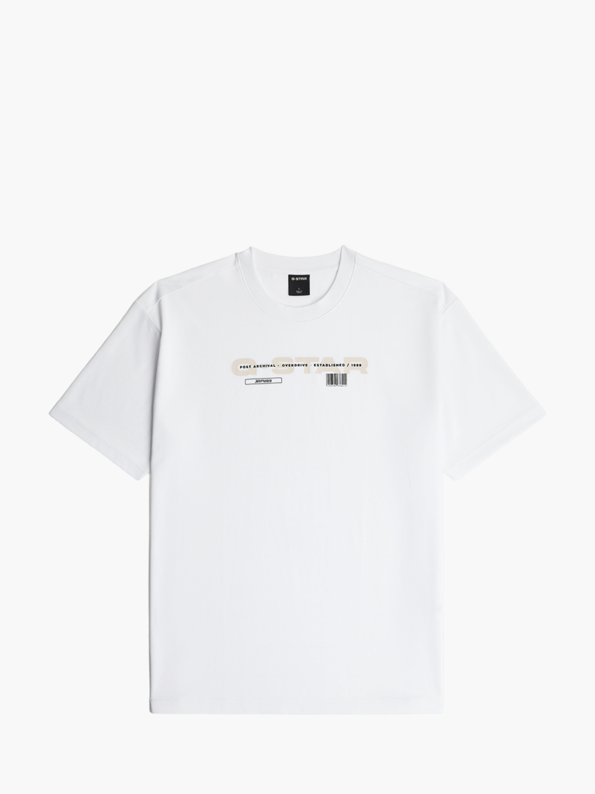 G-Star T-Shirt Multi Technique Relaxed White