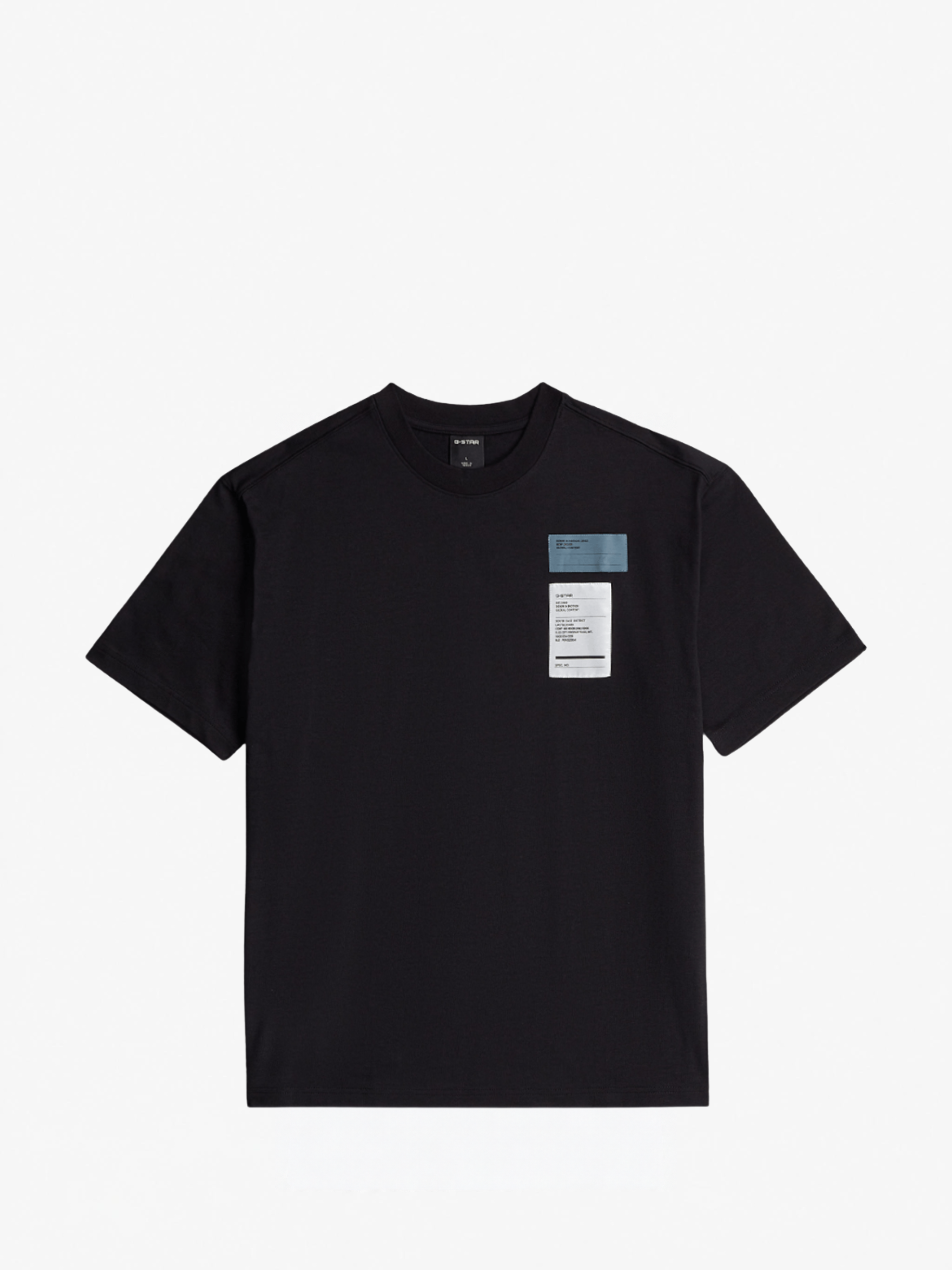 G-Star T-Shirt Multi Chest Badge Relaxed Dark Black