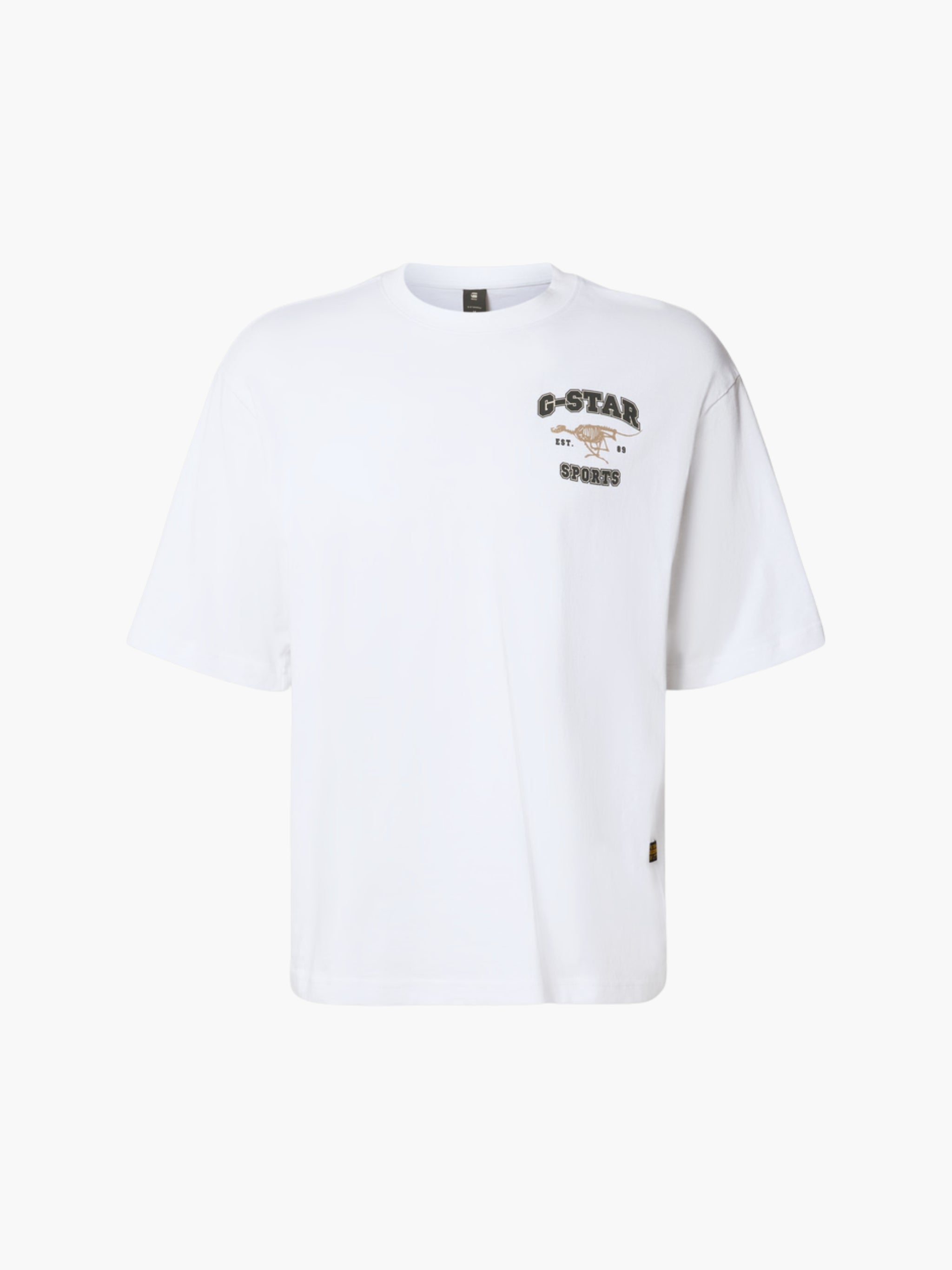 G-Star T-Shirt Running Dog Back Gr Boxy White