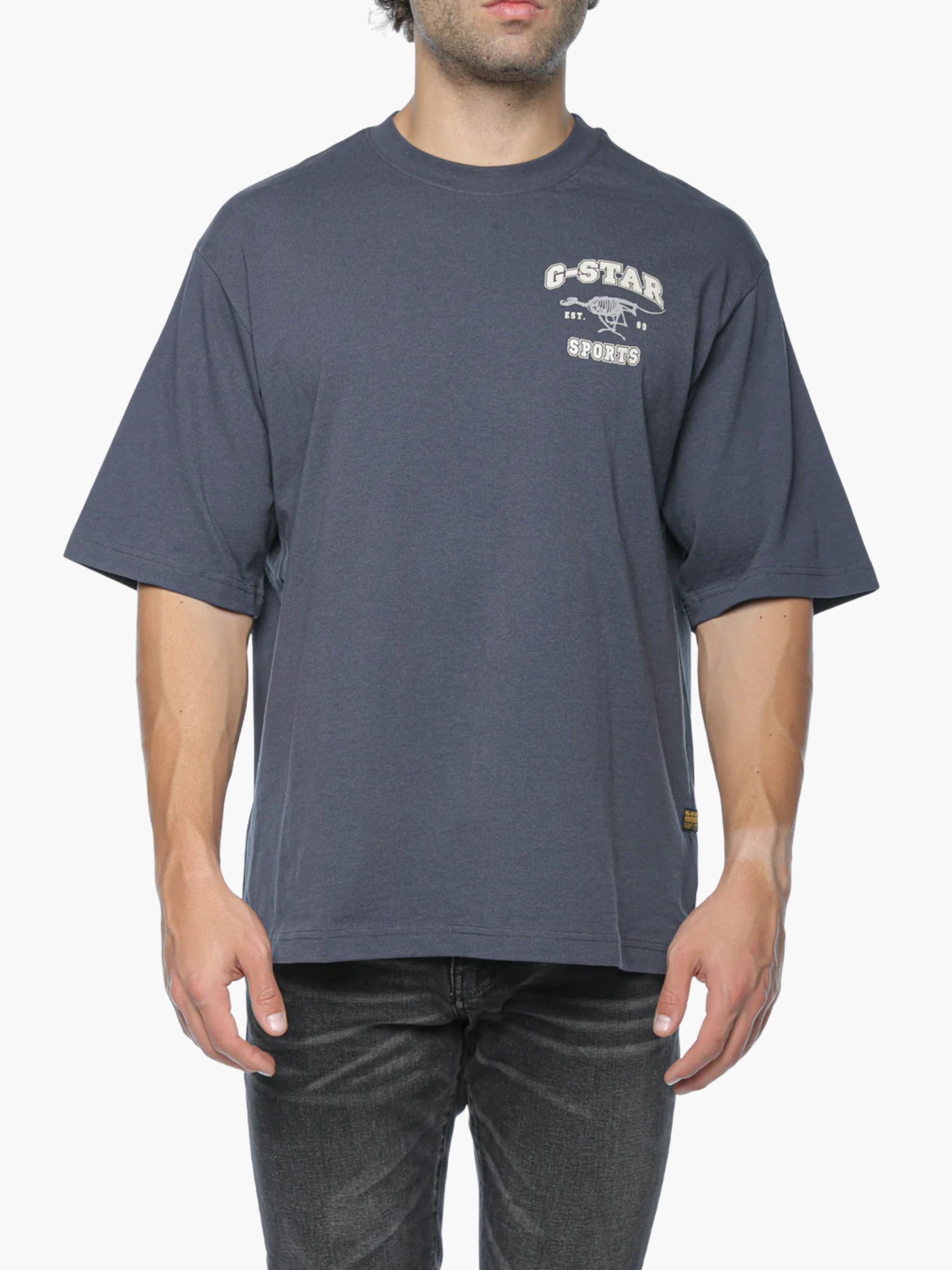 G-Star T-Shirt Running Dog Back Gr Boxy India Ink