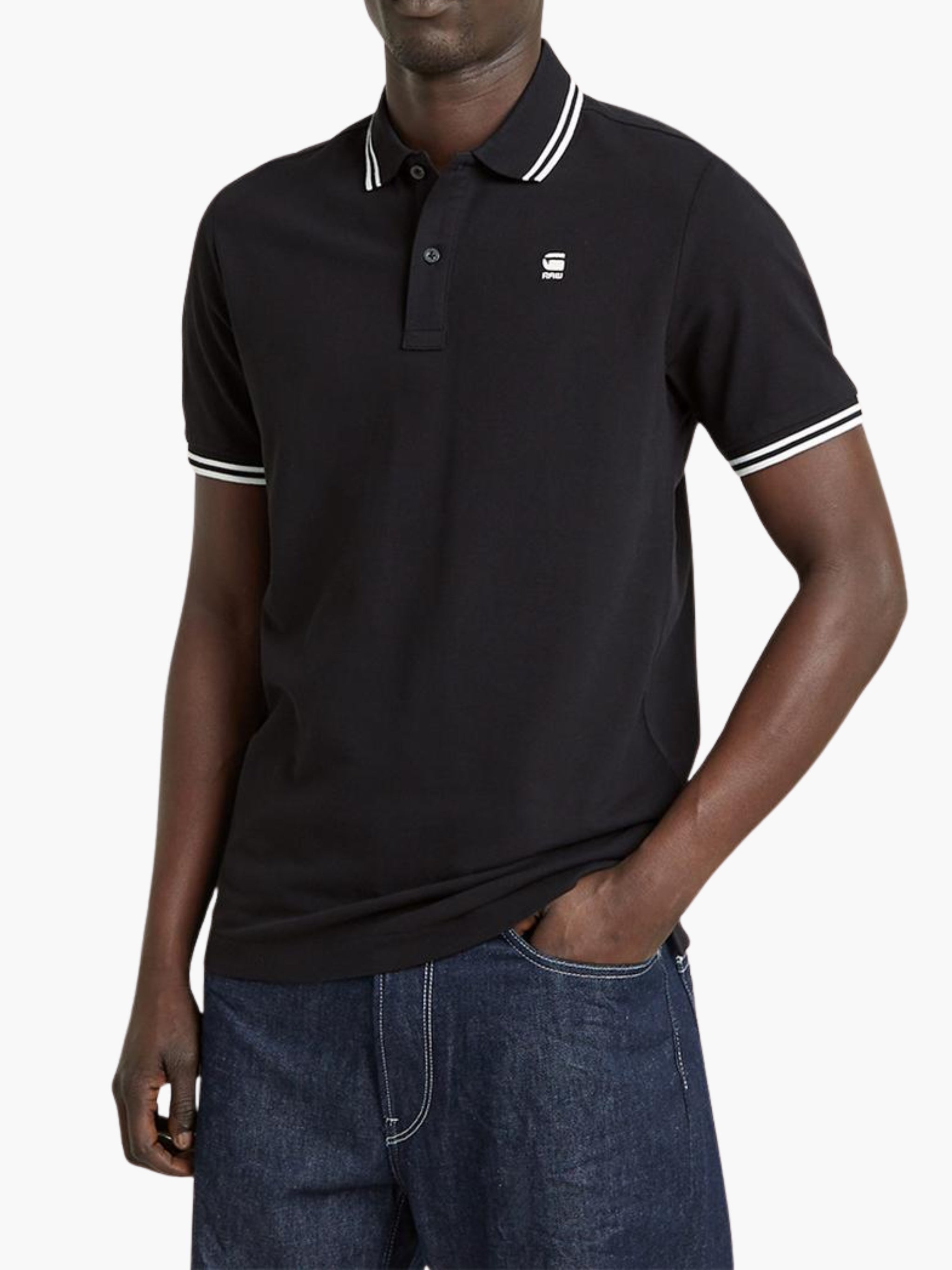 G-Star Golfer Dunda Slim Stripe Dk Black
