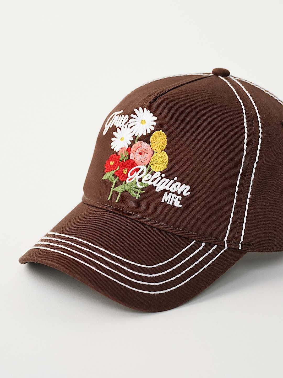 TRUE RELIGION CAP EMB FLOWER CHESTNUT – Colt 45